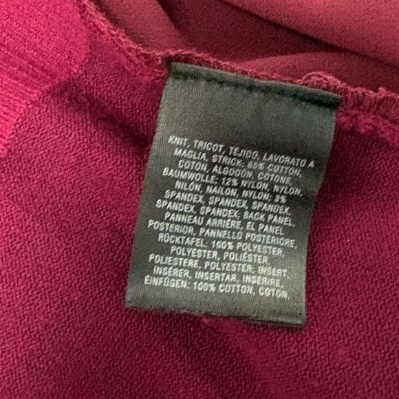 Anthropologie MOTH Backstory plum wine color blouse top Pleated Chiffon Sz med - Picture 7 of 9